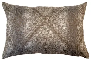 Abstact Sleek Cushion | Taupe | 35 x 55 cm