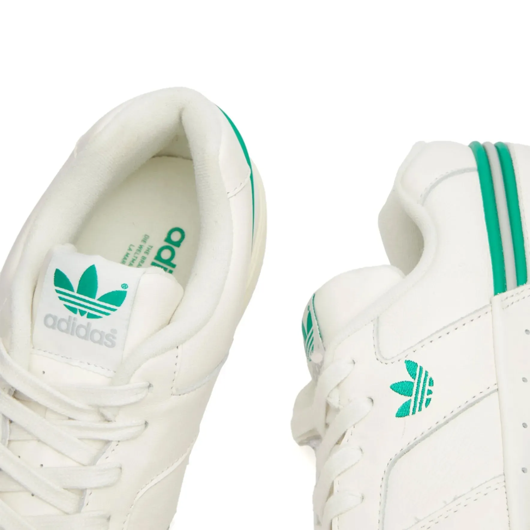 Adidas Titan sneakers, white/green/white