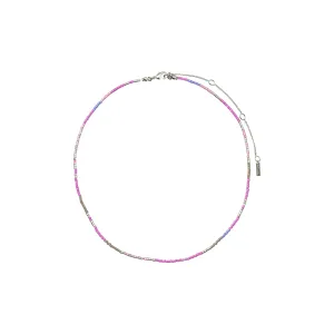 ALISON necklace purple, silver-plated