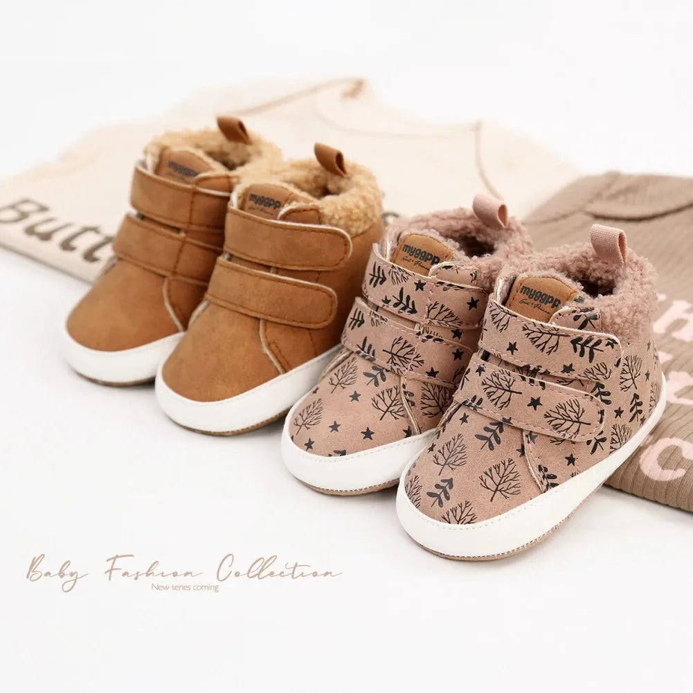 Baby Shoes Boy and Girl Winter Warm Infant Snow Boots Fleece Soft Bottom Shoe New born Indoor Sneakers Toddler First Walkers