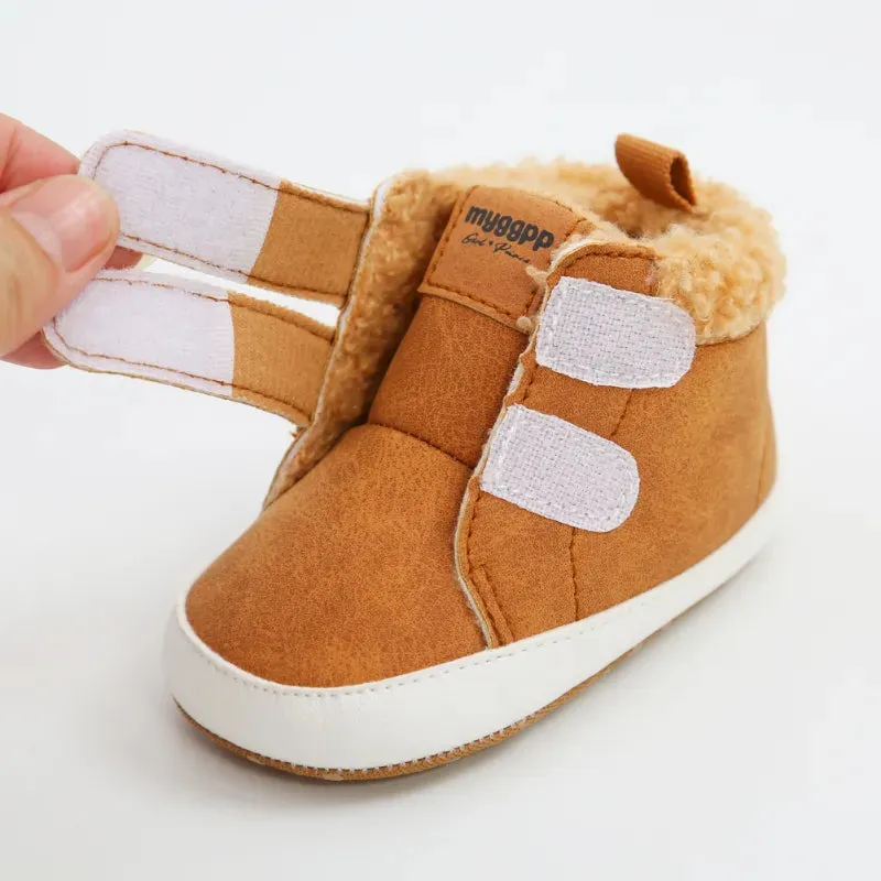 Baby Shoes Boy and Girl Winter Warm Infant Snow Boots Fleece Soft Bottom Shoe New born Indoor Sneakers Toddler First Walkers