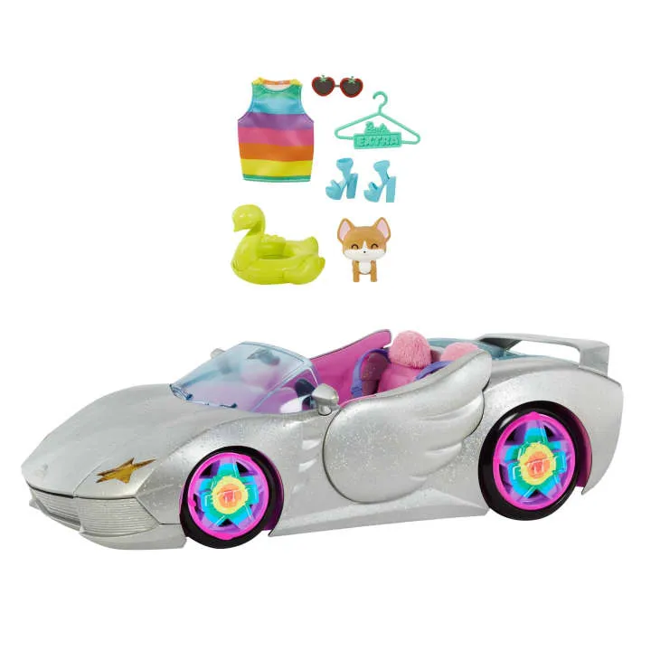 Barbie Extra Vehicle Sparkly Silver Car