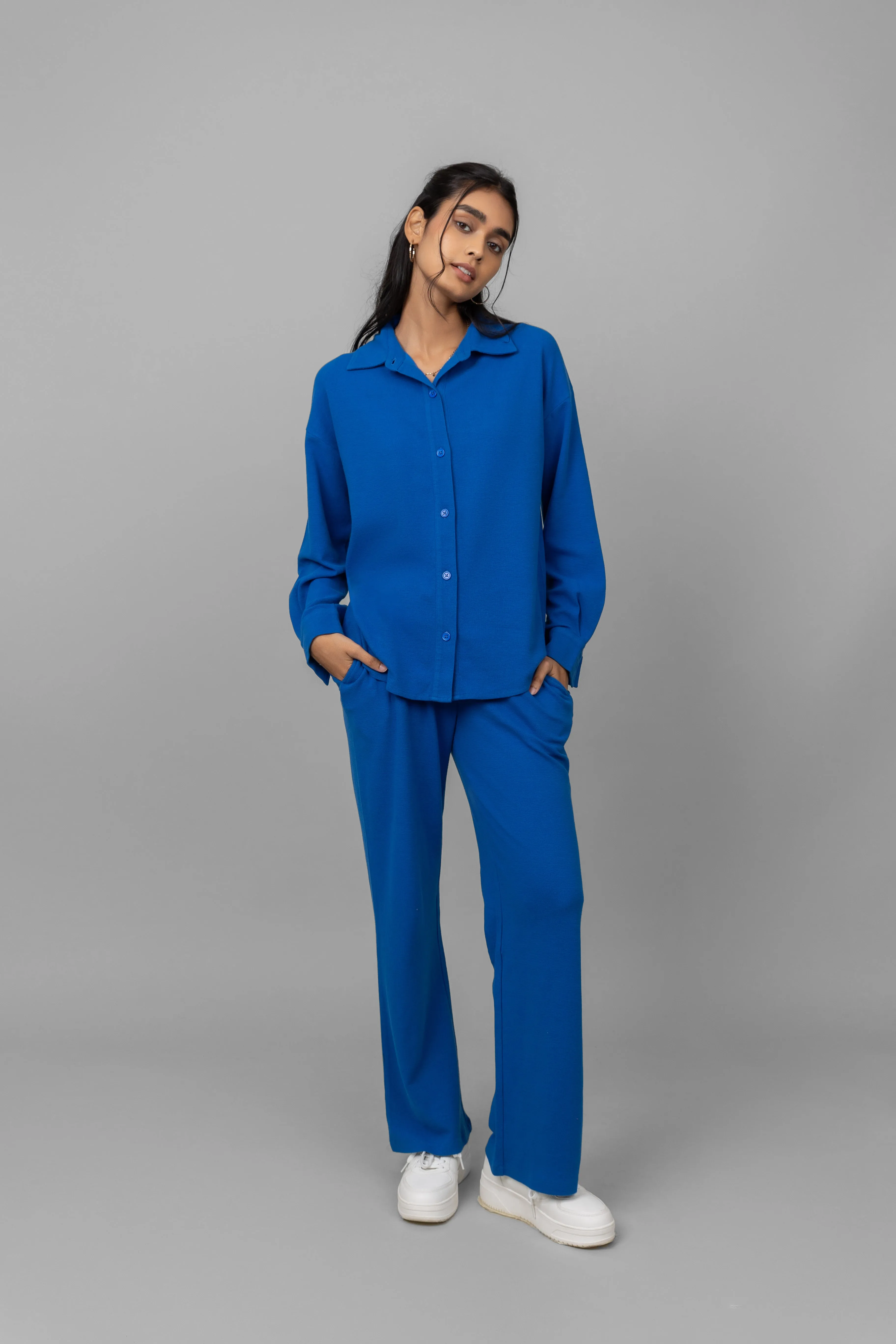 Blue Mini Waffle MultiTask Pants