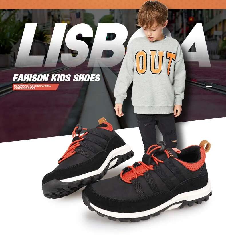 Boys And Girls Sports Shoes Autumn Children Shoes Breathable Kids Shoes Breathable Flat Casual Sneakers