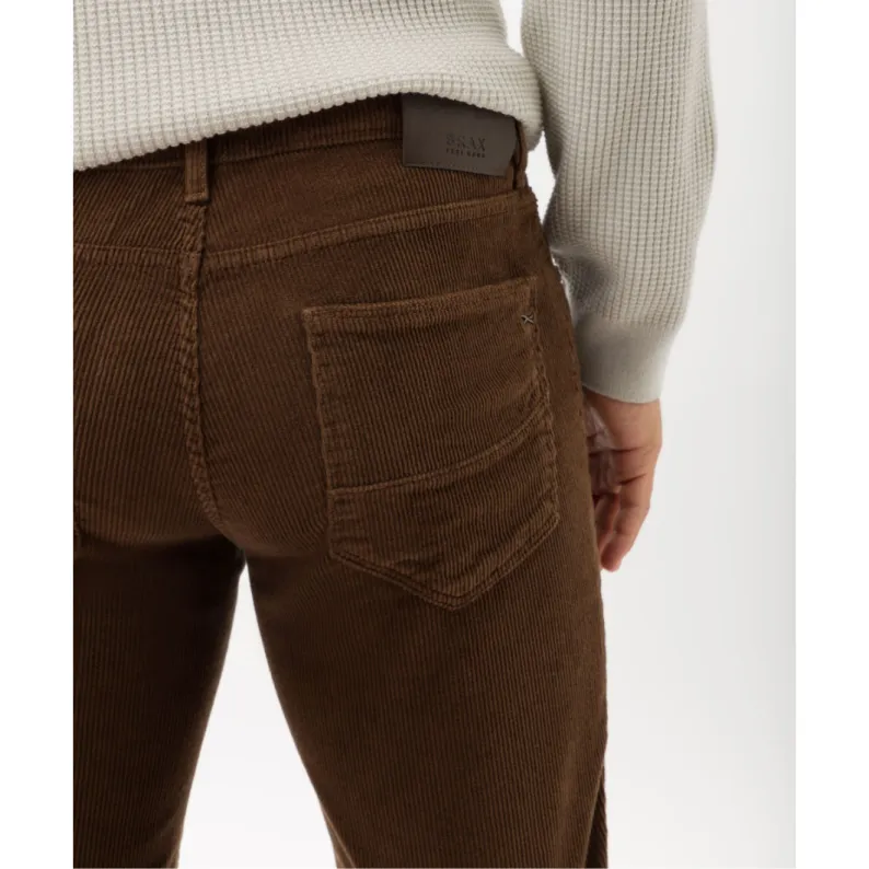 Brax Five-pocket Trousers in Corduroy Cadiz Fit 83-1738 Cold Brew