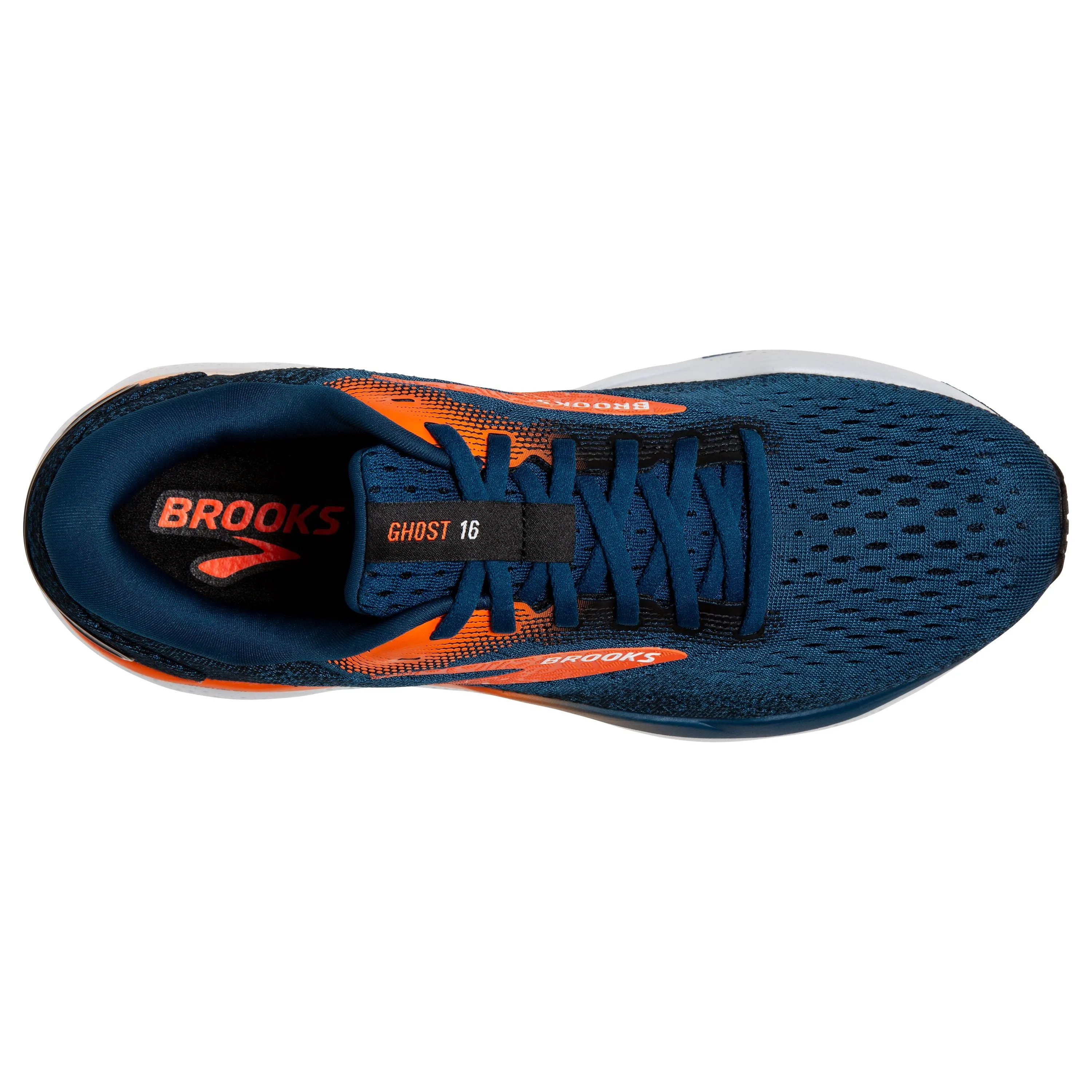 Brooks | Ghost 16 | Men's | Blue Opal/Black/Nasturtium