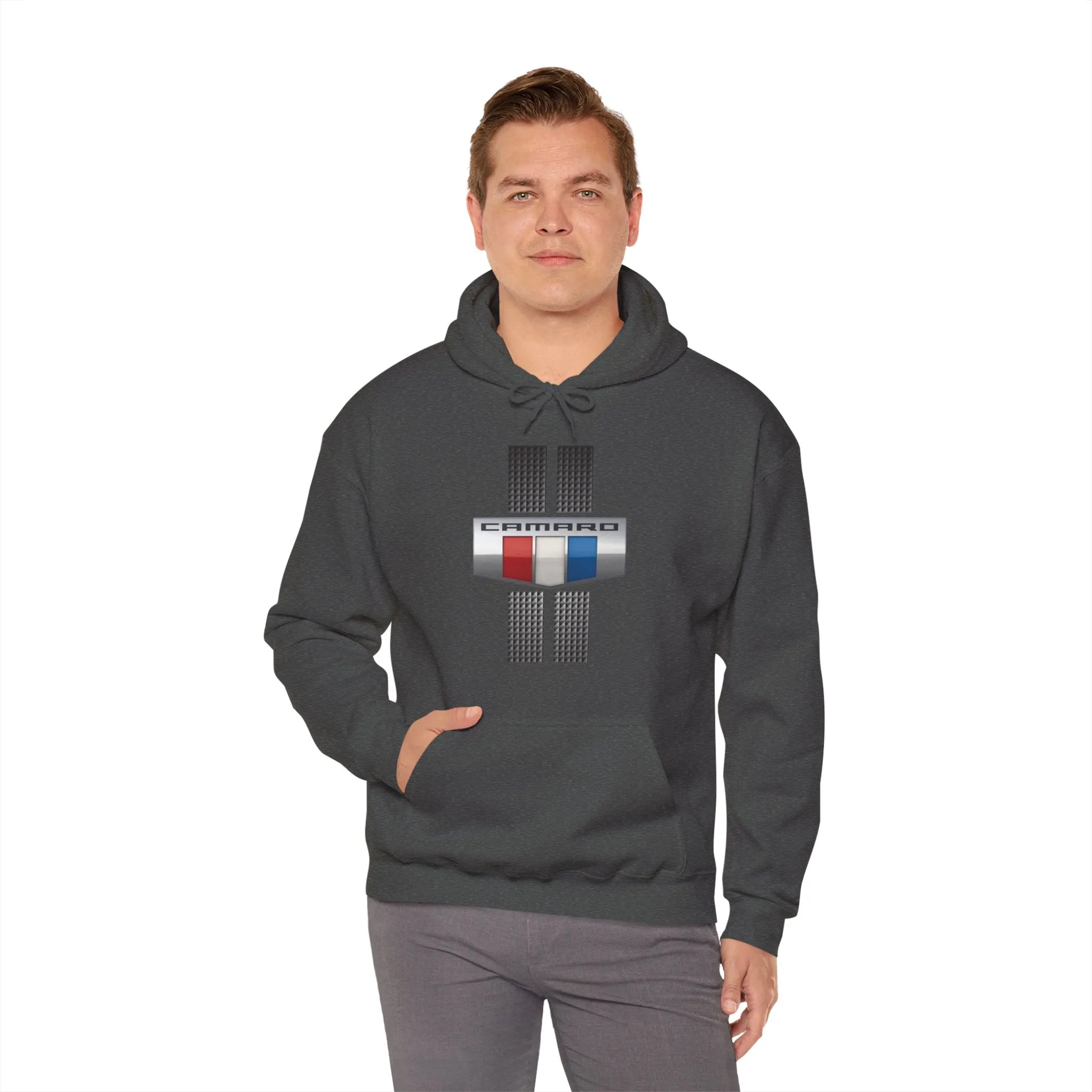 Camaro 3 Color Carbon Badge Fleece Hoodie