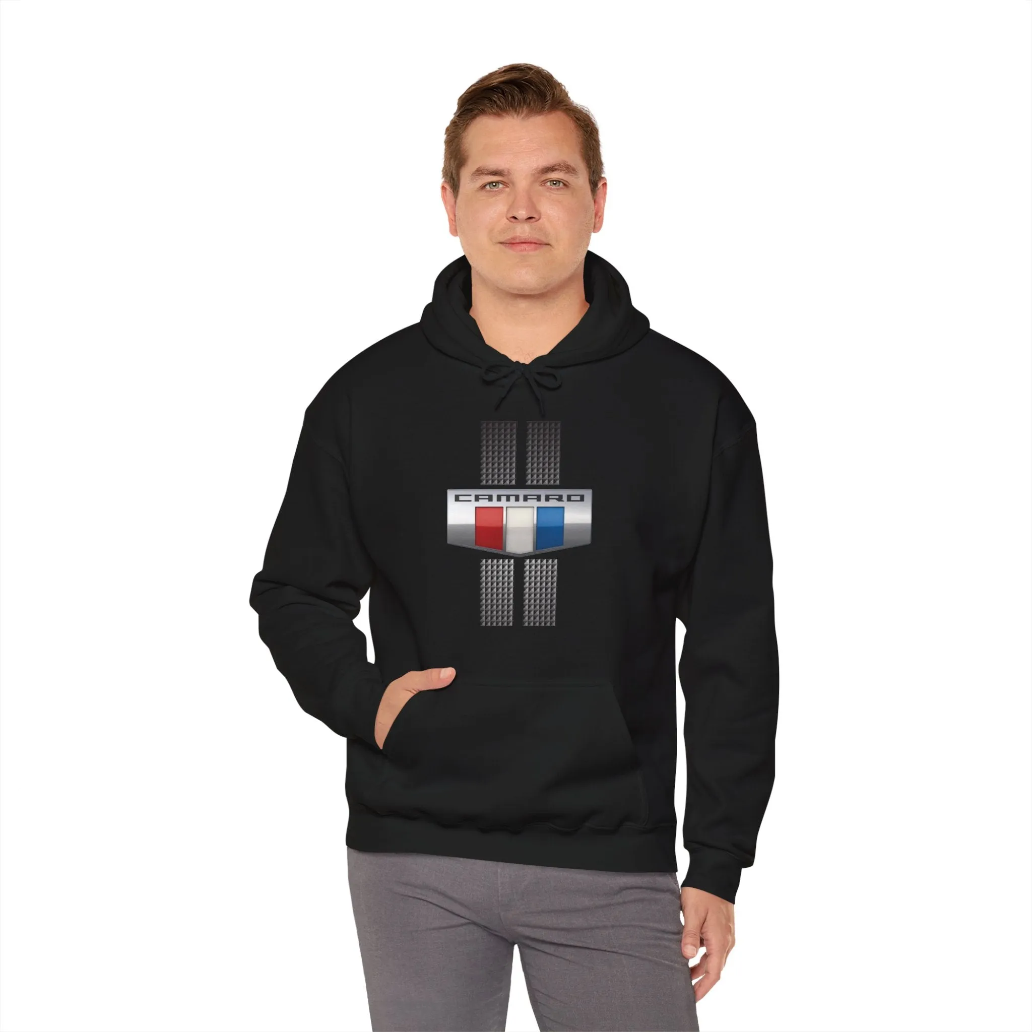 Camaro Tri Color Carbon Badge Fleece Hoodie