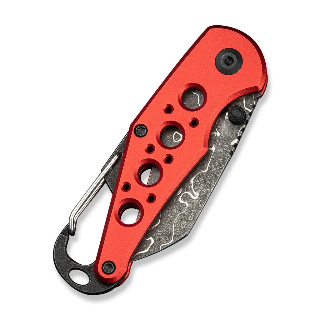 Civivi C23062B-DS1 Pragma Folding Knife (Red Milled Aluminum Handle)