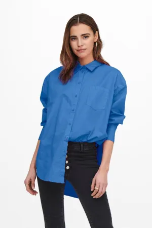 Corina Loose Shirt - Navy blue