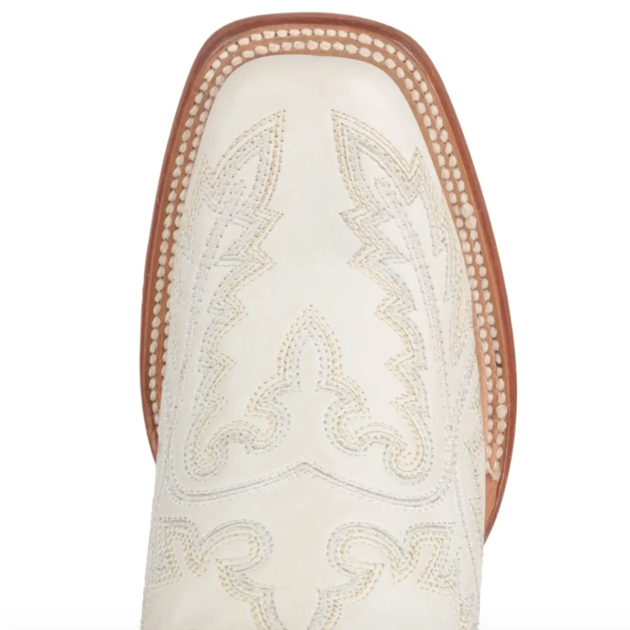 CORRAL WOMEN'S WHITE EMBROIDERY SQUARE TOE WESTERN BOOT - B5009