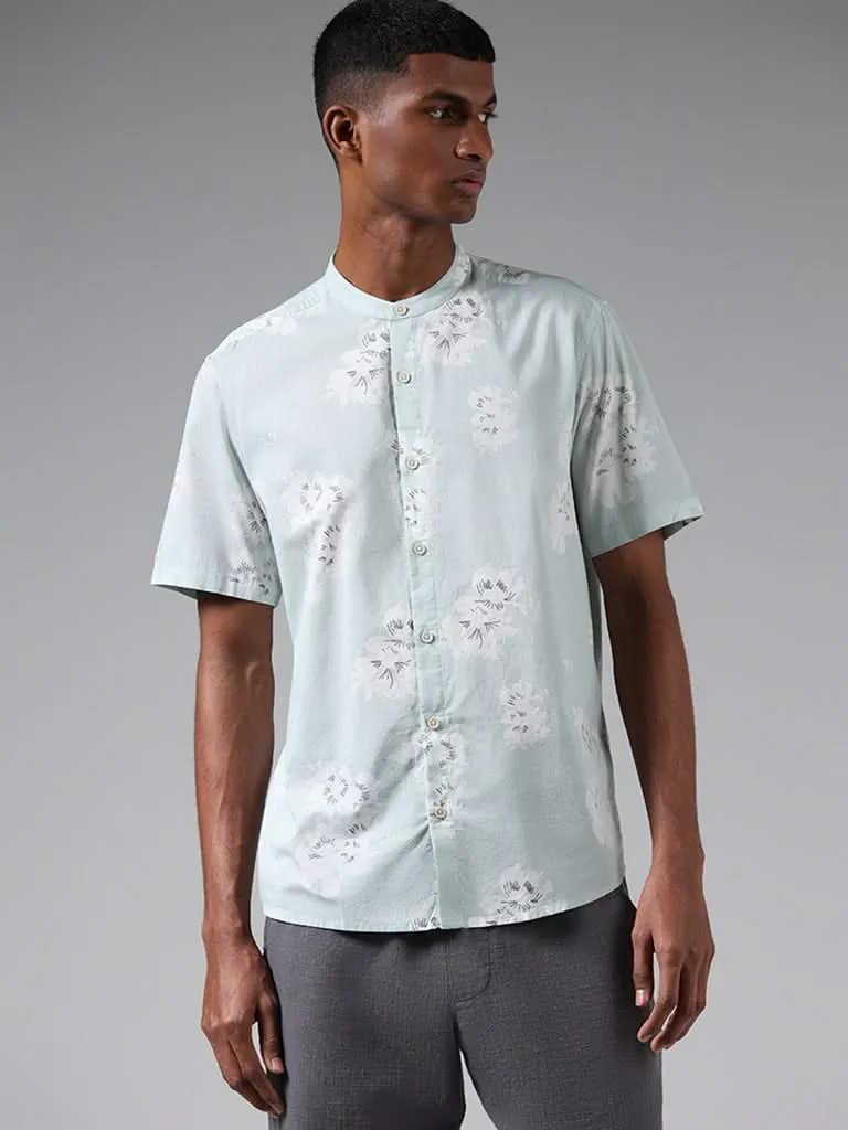 ETA Off-White Floral Printed Cotton Resort-Fit Shirt