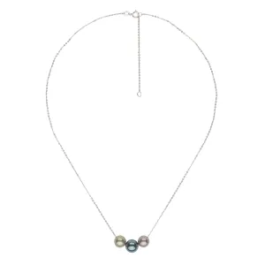 Floating Multi-Color Tahitian Pearl Pendant