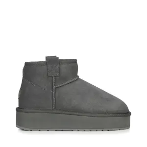 Foy Flatform Micro Women's Sherpa Boot - Charcoal