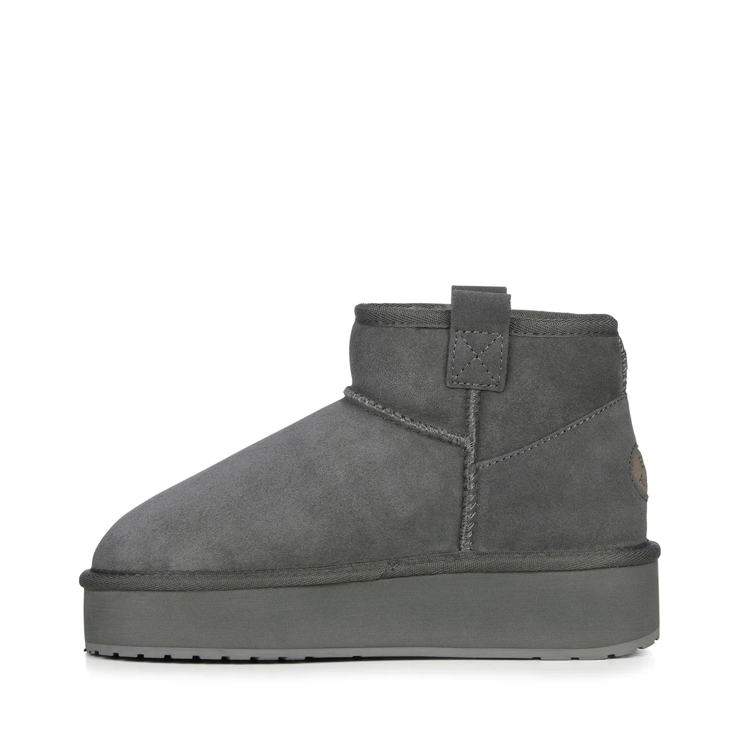 Foy Flatform Micro Women's Sherpa Boot - Charcoal