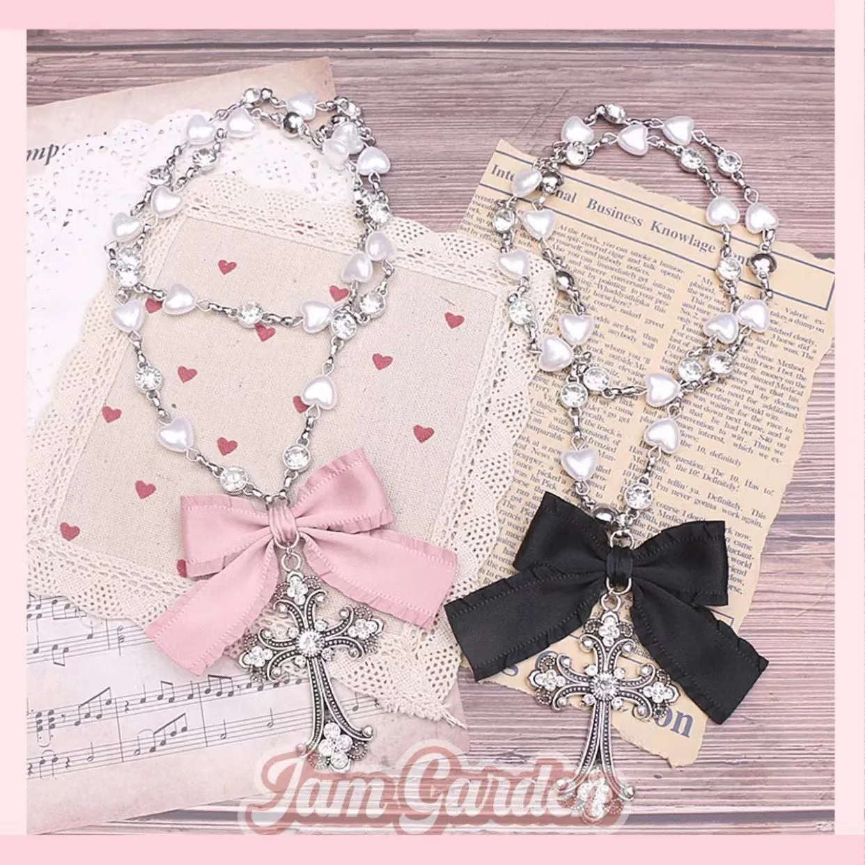 French Retro Sweet First Love Necklace