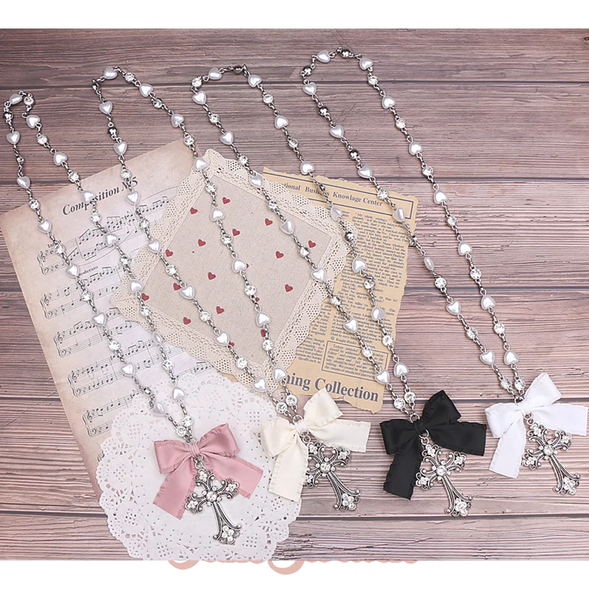 French Retro Sweet First Love Necklace