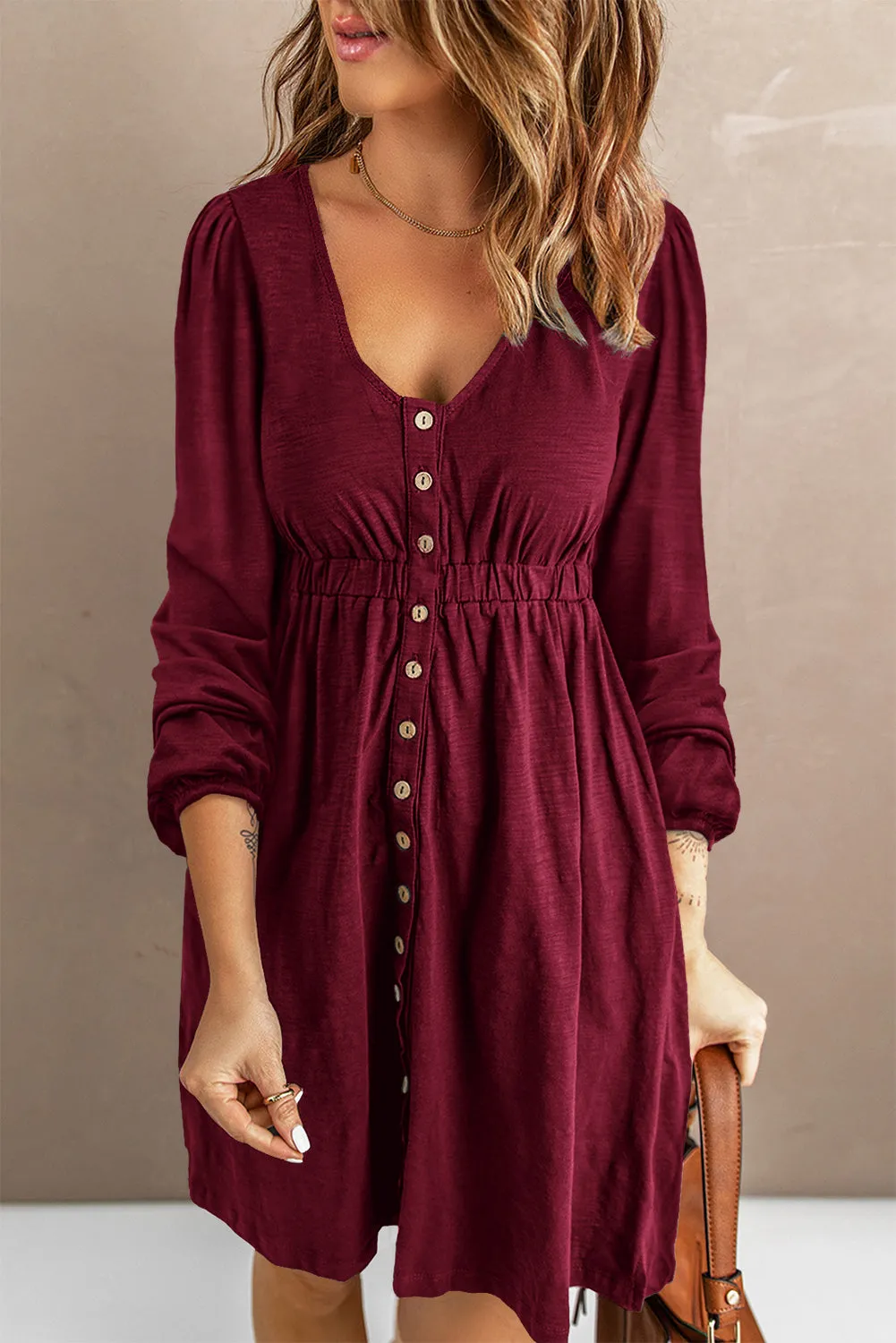 GRETA BUTTON UP DRESS