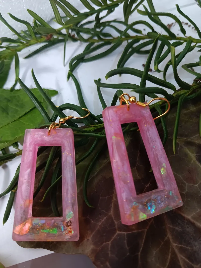 Handcrafted resin earrings for all occasions, handmade resin earrings for women, jewelry (Copy)