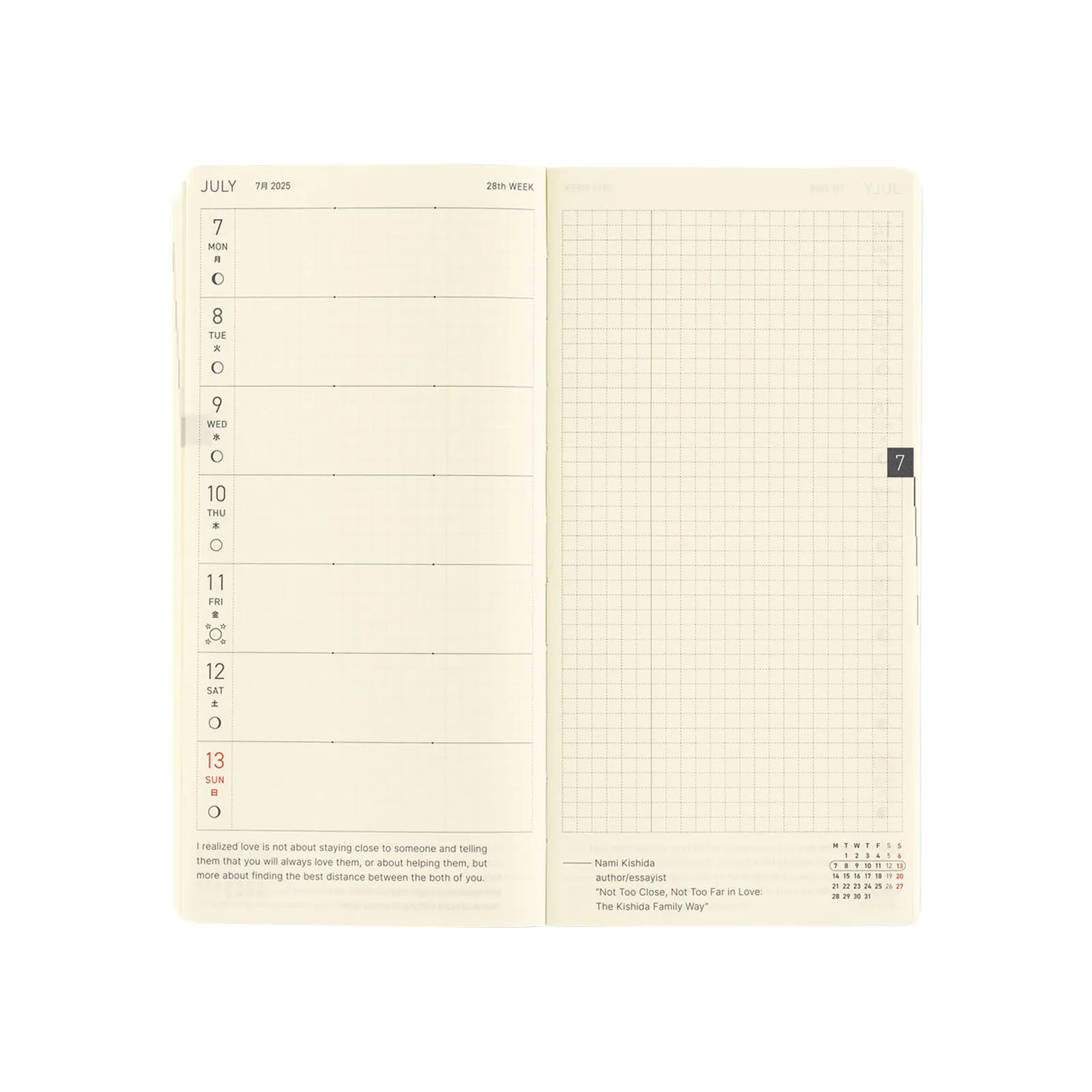 Hobonichi 2025 Weeks MEGA English Edition [Sneaker: Rich Purple]