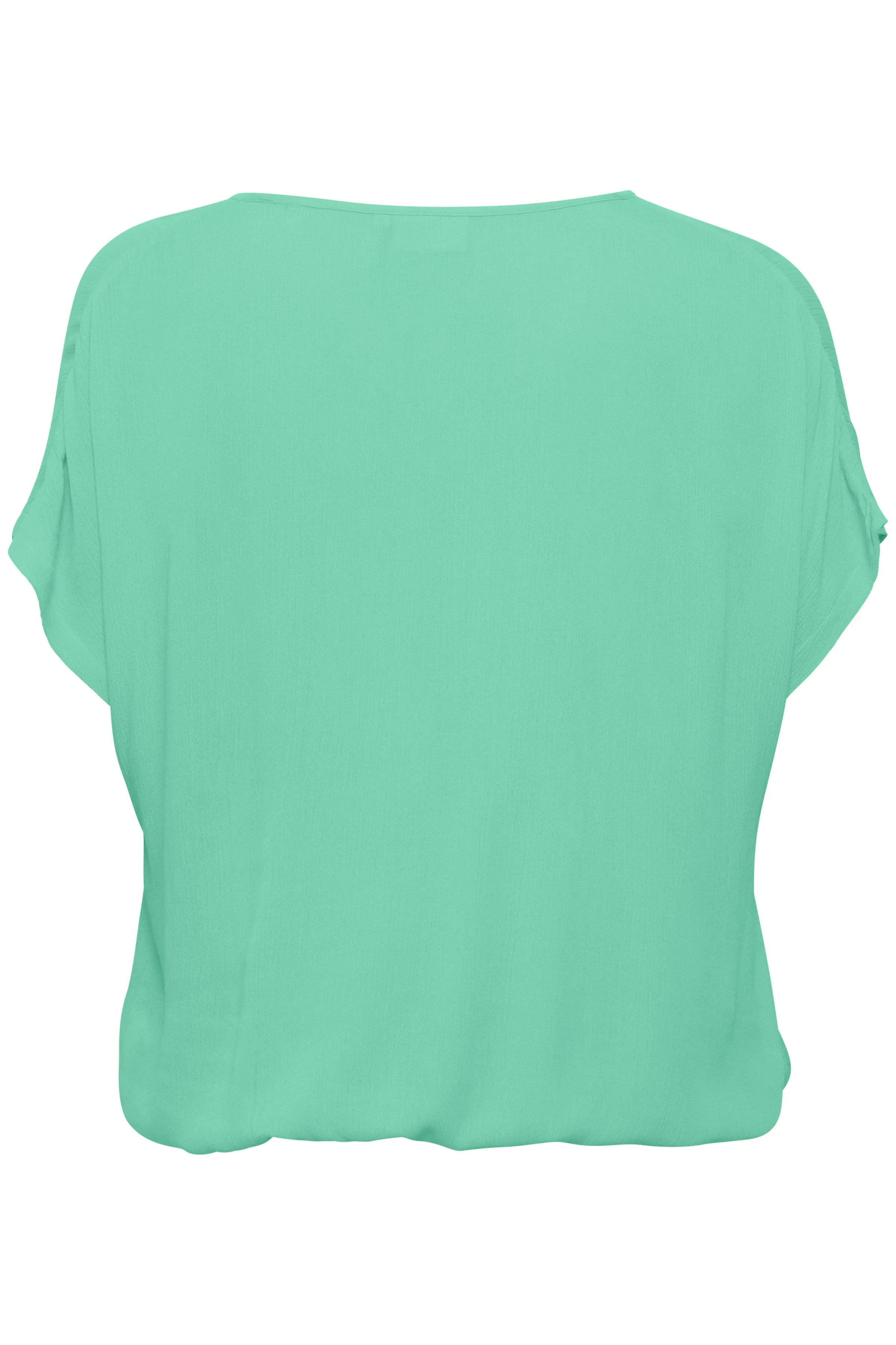 Kaffe Stanley Short Sleeve Blouse in Green