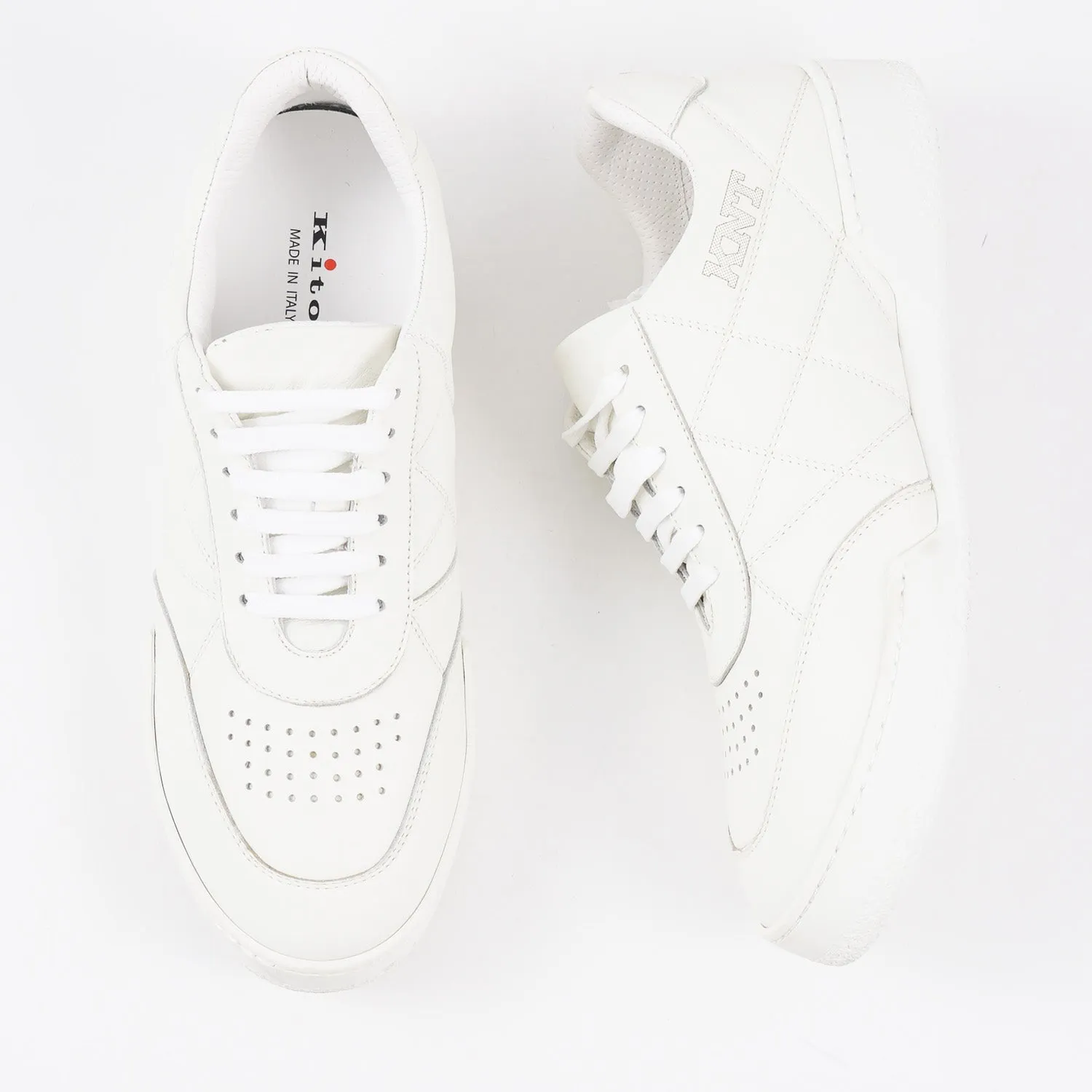 Kiton KNT Quilted Leather Sneakers