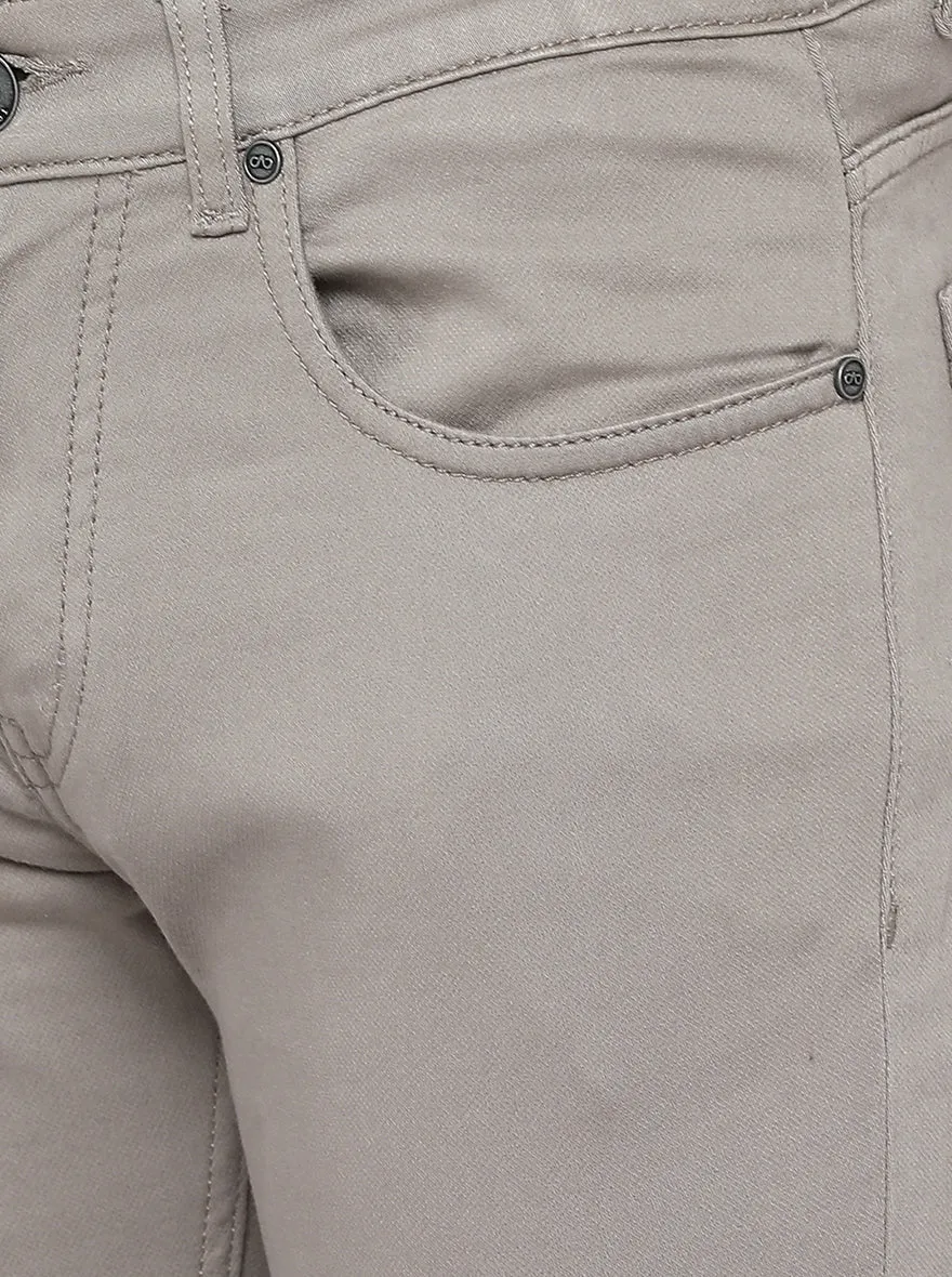 Light Grey Washed Slim Fit Jeans | JadeBlue