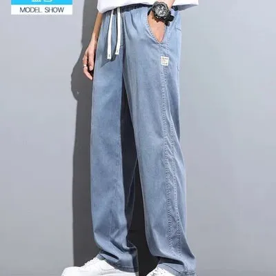 Men's Tencel Breathable Wide-leg All-Match Casual Pants