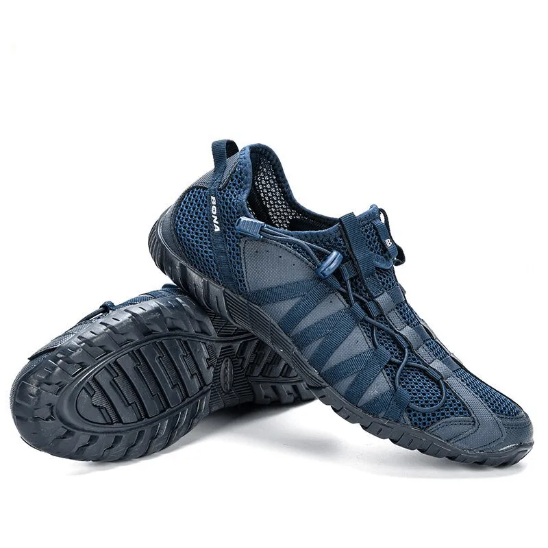 Mesh Breathable Lightweight Men's Sneakers with Flexible Soles - SF0751