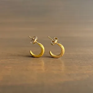 Mini Crescent Hoop Earrings