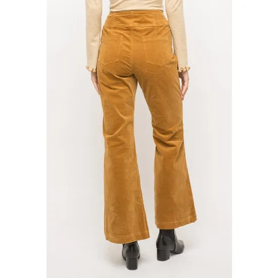 Mustard Corduroy Bell Bottom Pants