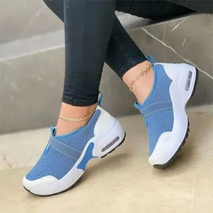 OCW Women's Thick Soled Casual Flat Arch Support Air Cushion Sneakers