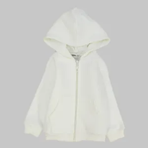 Plain Long-Sleeved Hooded Jacket