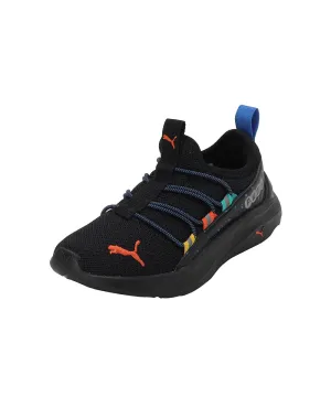 Puma Unisex-Kid One4All Pinball PS Black-Cayenne Pepper Sneaker - 2 UK (37987401)