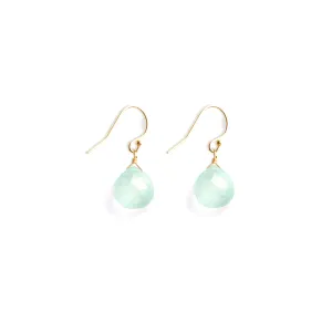 Sea Glass Chalcedony Isla Drop Earrings