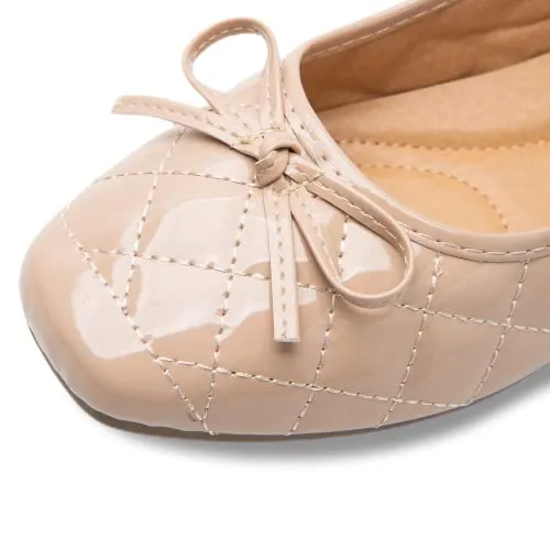 Sixth Street Women's Casual Comfortable and Lightweight Ballerina Ballet Flats - Beige- (Size-36) - SXT 029