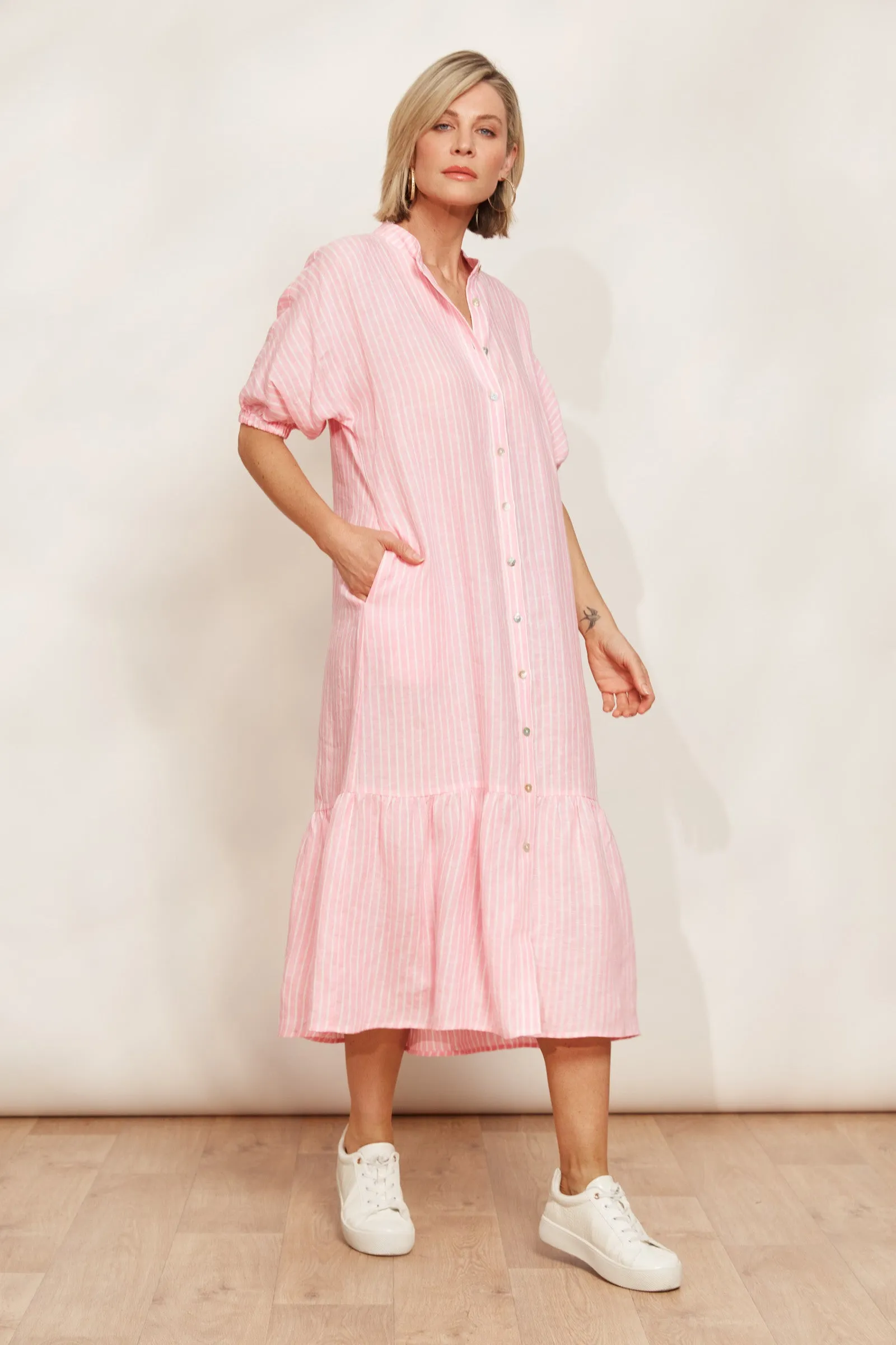 Sojourn Stripe Dress - Cameo