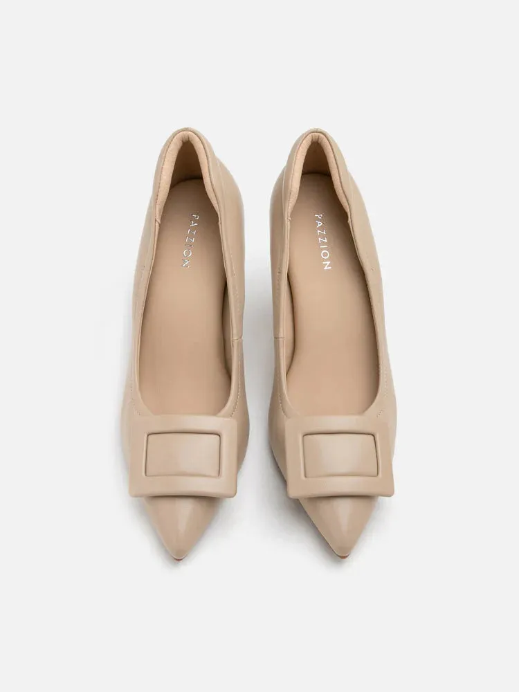 Tina Monotone Buckle Pumps