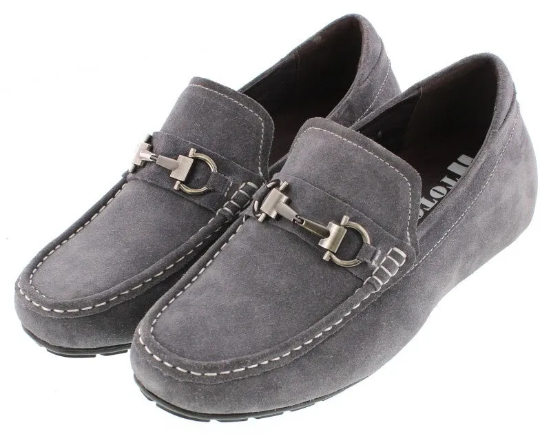 TOTO - H3208 - 2.2 Inches Taller (Nubuck Grey) -Super Lightweight - Size 6.5 / 7 / 7.5 Only