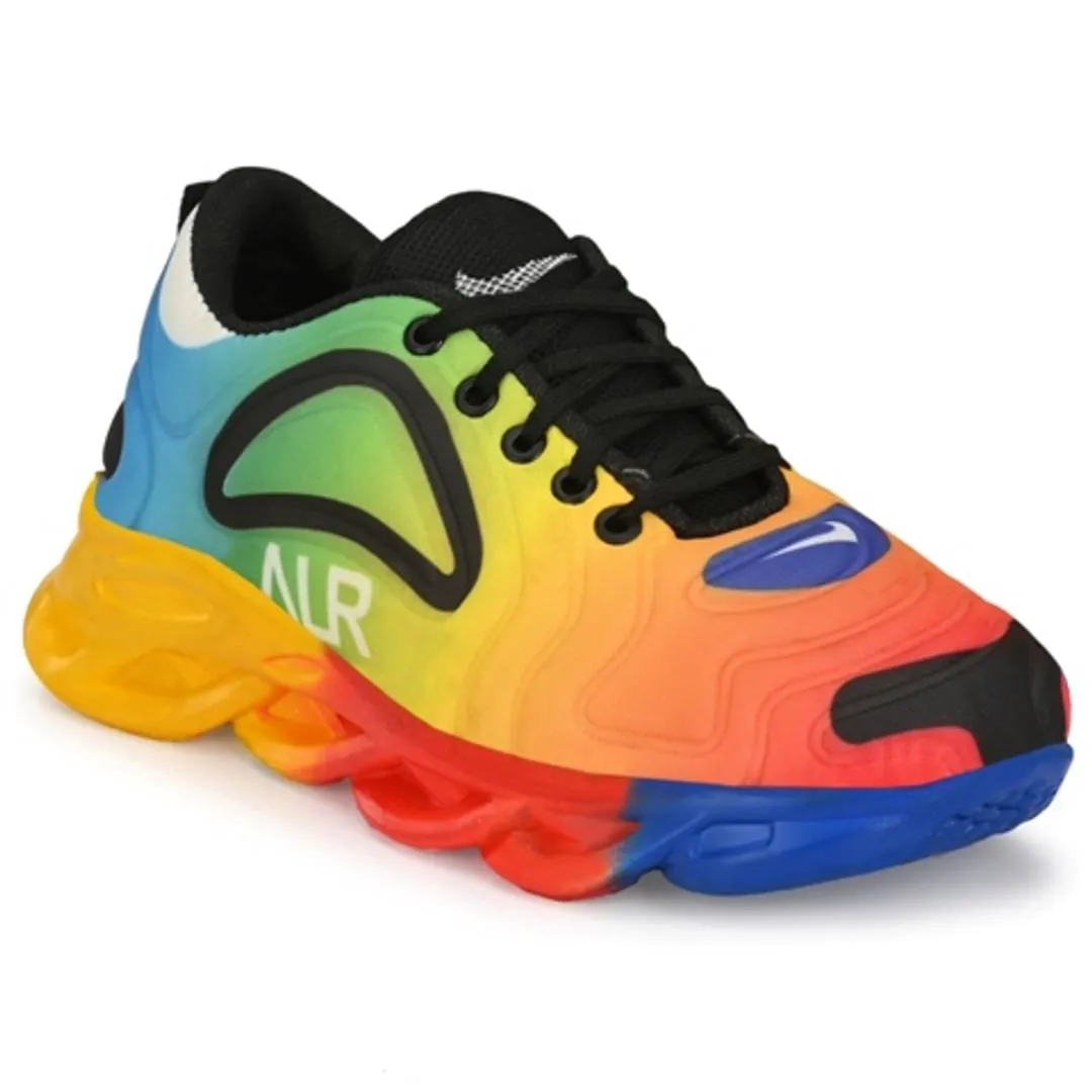 trendy multicolour sports shoes for men's