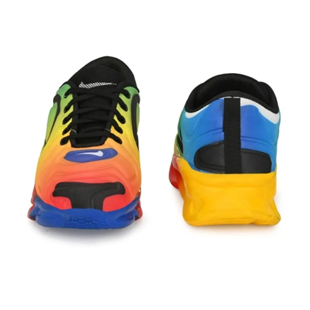 trendy multicolour sports shoes for men's