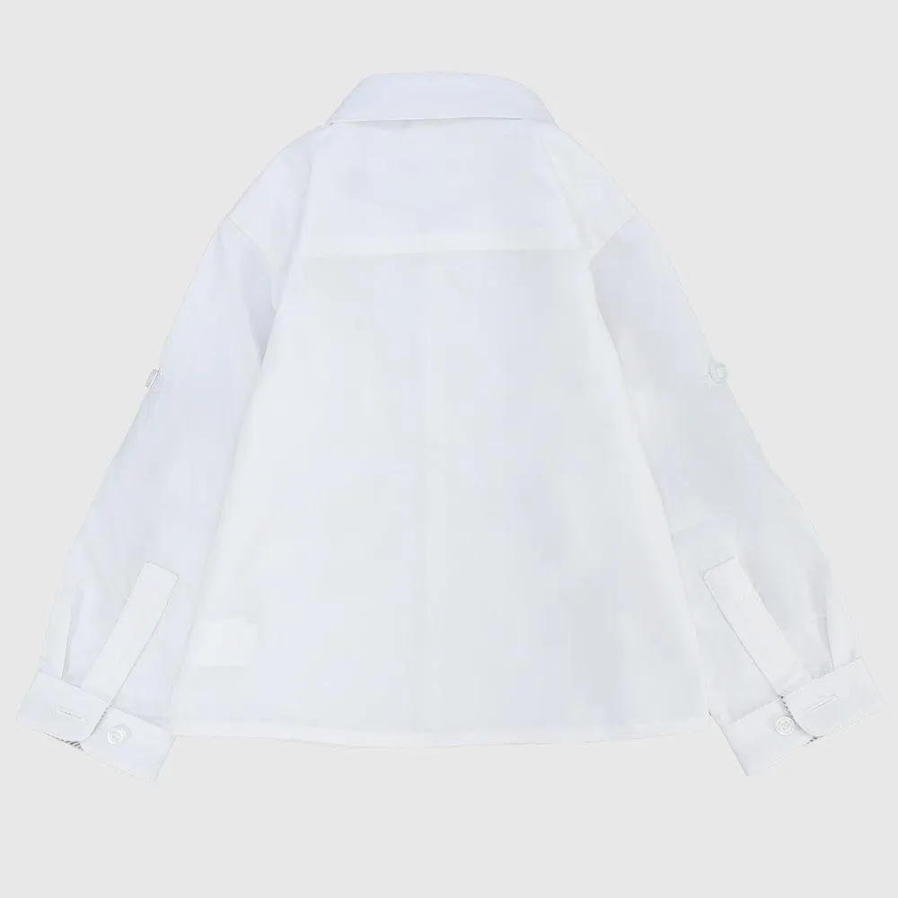 White Long-Sleeved Shirt