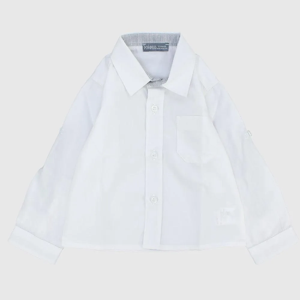 White Long-Sleeved Shirt