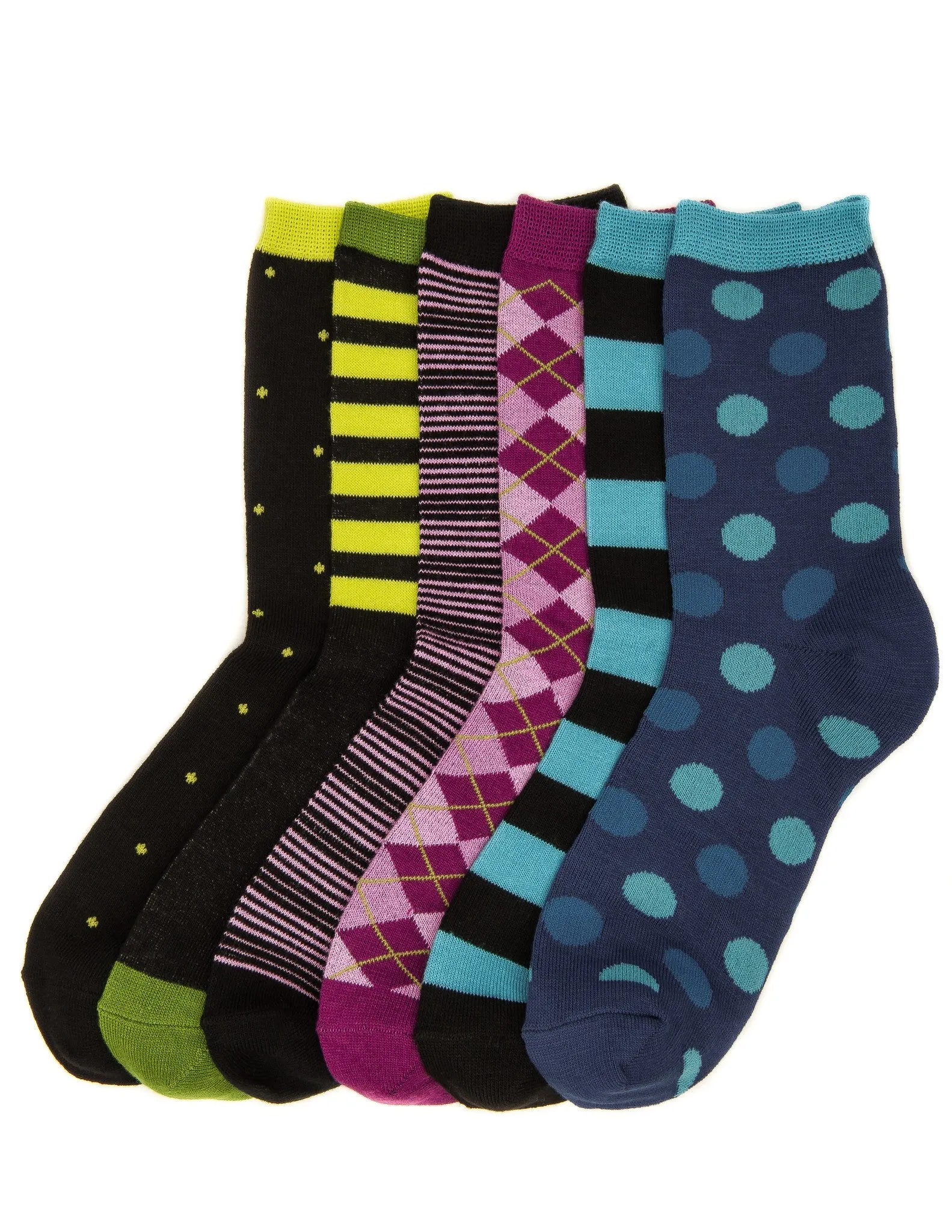 Women's Everyday Crew Socks - 6 Pairs