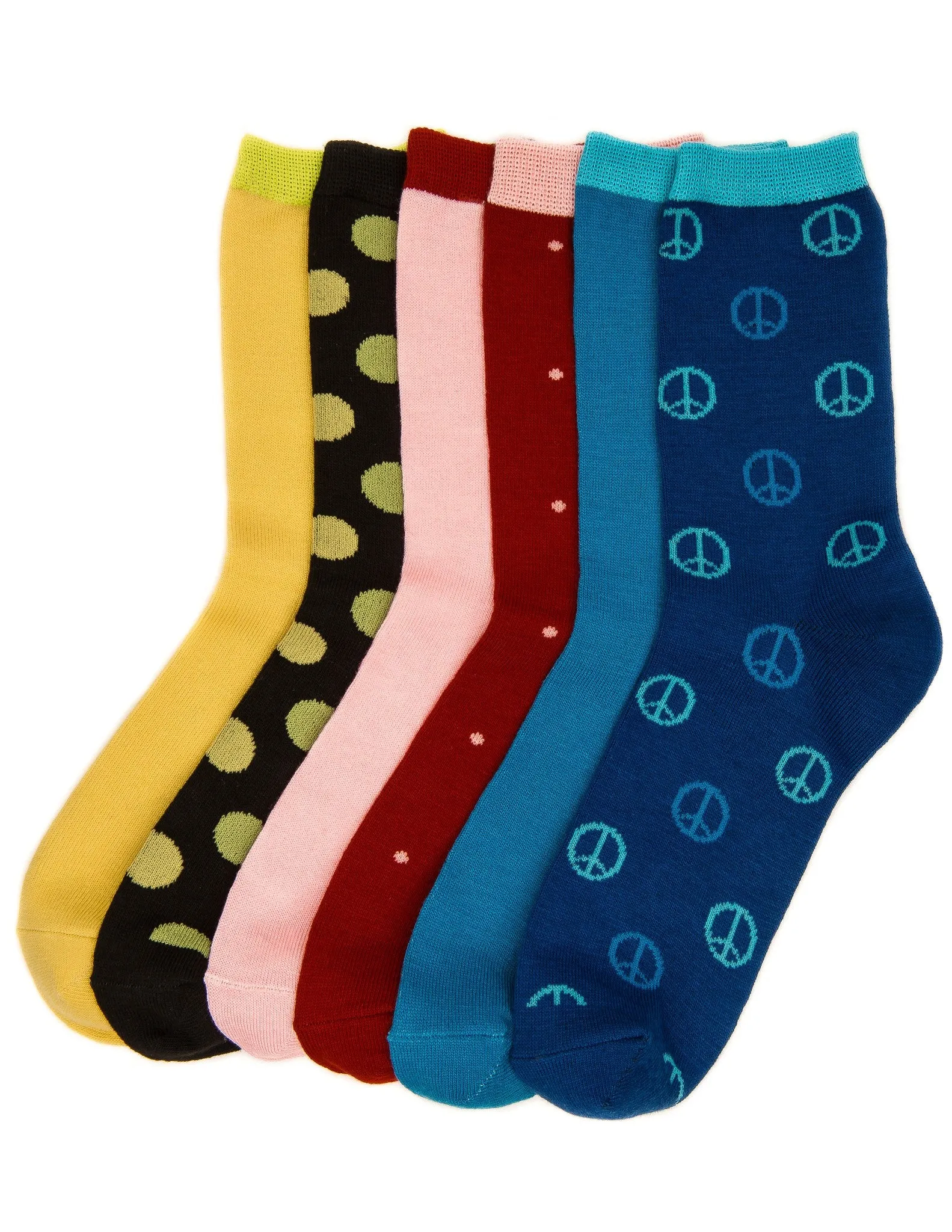 Women's Everyday Crew Socks - 6 Pairs