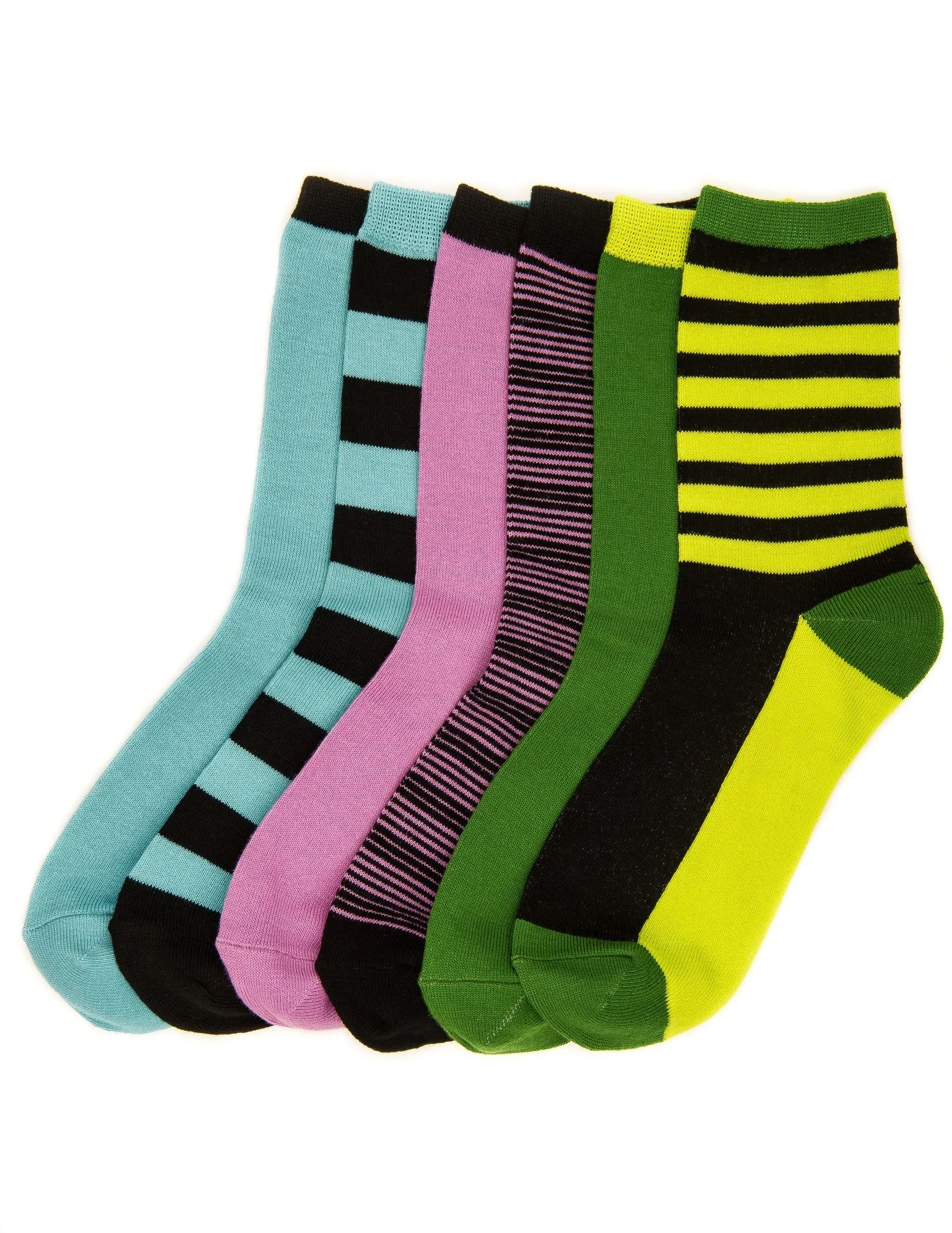 Women's Everyday Crew Socks - 6 Pairs